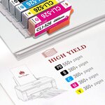 123CONSOMMABLES - PGI525 CLI526 - Cartouches d'encre compatible avec Canon 525 526 pour PIXMA MG5150 MG5350 MG6150 IX6550 MX715 MX885 MX895 IP4850 IP4950 IP6550 (8 Noir / 4 Cyan / 4 Magenta / 4 Jaune)