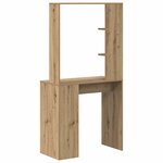 vidaXL Bureau chêne artisanal 78.5 x 37 x 154.5 cm Bois d'ingénierie