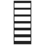 vidaXL Bibliothèque Noir 80 x 30 x 198 cm Bois d'ingénierie