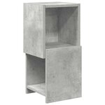 vidaXL Meuble d'angle Gris béton 25 5x25x55cm Bois d'ingénierie