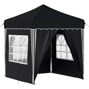 vidaXL Tente de fête pop-up 195 x 195 x 245 cm Anthracite Tissu Oxford