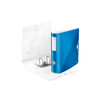 Classeur à levier 180° active wow a4  polypropylène  dos 80 mm capacité 600 feuilles - bleu