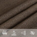 vidaXL Voile d'ombrage 160 g/m² Marron 4x4x5 8 m PEHD