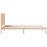 vidaXL Cadre de lit extra long sans matelas 90x210 cm bois massif