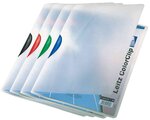 Chemise à clip colorclip bleu a4 polypro 30 feuilles translucide leitz