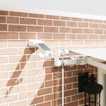 vidaXL Auvent Rétractable Blanc 400 × 350 cm Tissu Métal