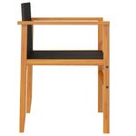 vidaXL Chaises de jardin lot de 2 noir résine tressée et bois massif