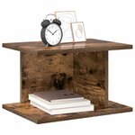 vidaXL Table de chevet Chêne fumé 40 x 30 x 25 cm Bois d'ingénierie