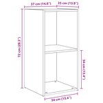vidaXL Ensemble de meubles TV 6 Pièces Bois Ancien Bois d'ingénierie
