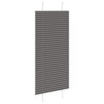 vidaXL Store plissé noir 65x150 cm largeur du tissu 64 4 cm polyester