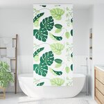 vidaXL Store enrouleur de douche avec cassette largeur du tissu 106 cm