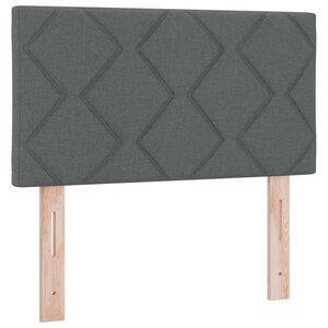 vidaXL Tête de lit LED Gris 80 cm tissu