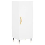vidaXL Buffet haut Blanc 34 5x34x180 cm Bois d'ingénierie