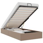 vidaXL Cadre de lit ottoman sans matelas cappuccino 90x190 cm