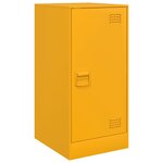 vidaXL Buffet jaune moutarde 34 5x39x73 cm acier
