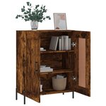 vidaXL Buffet chêne fumé 69 5x34x90 cm bois d'ingénierie