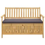 vidaXL Banc de rangement 2 -Seater 120 x 63 x 84 cm Rectangulaire