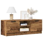 vidaXL Meuble TV vieux bois 102x35x36 5 cm bois d'ingénierie