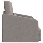 vidaXL Canapé-Lit de Sol 2-en-1 Taupe 65x80x83 cm Tissu