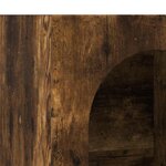 vidaXL Buffet Chêne fumé 59 x 35 x 80 5 cm Bois d'ingénierie