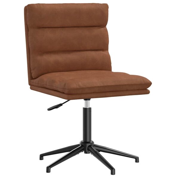 vidaXL Chaise de salle à manger Marron Similicuir