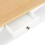 vidaXL Table basse Blanc 110 x 60 x 40 cm MDF
