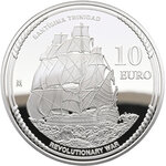 Pièce de monnaie en Argent 10 Euro g 27 Millésime 2026 Revolutionary War ADMIRAL LUIS DE CÓRDOVA (PRÉCOMMANDE)
