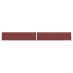 vidaXL Auvent latéral rétractable Marron 160x1200 cm