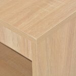 vidaXL Table de bar avec étagère Chêne 110x50x103 cm