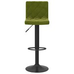 vidaXL Tabourets de bar lot de 2 vert clair velours