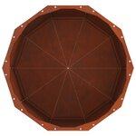 vidaXL Jardinière Rouillé 60 x 60 x 50 cm