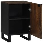 vidaXL Meuble de salle de bain Marron et Noir 38 x 33.5 x 58 cm