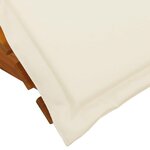 vidaXL Transat 2 Pièces Marron 60 x 154 x 74 cm Bois d'acacia massif