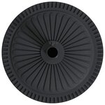 vidaXL Pied de parasol Noir Ø38-48 mm PE  béton et fer