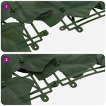 vidaXL Écran de balcon avec feuilles Vert foncé 500 x 100 cm