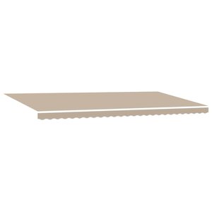 vidaXL Toile de rechange pour store banne Beige 600 × 350 cm Toile