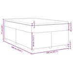 vidaXL Sommier à lattes de lit avec matelas Bleu 140x190 cm Tissu