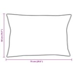 vidaXL Couette d'été avec oreiller 3 pièces Blanc Microfibre