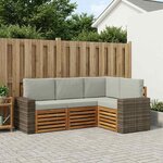 vidaXL Ensemble de canapés d'extérieur 4 pc Polyester