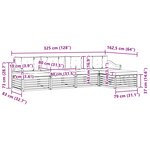 vidaXL Ensemble de canapés d'extérieur 5 pc Blanc et gris clair