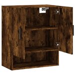 vidaXL Armoire murale chêne fumé 60x31x70 cm bois d'ingénierie
