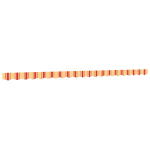 vidaXL Tissu de remplacement de cantonnière d’auvent jaune orange 5 m