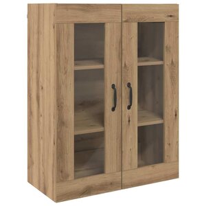 vidaXL Armoire murale suspendue Montage mural Marron 69 5 x 34 x 90 cm