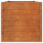 vidaXL Lit surélevé de jardin rouillé 160x80x77 cm acier corten