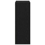 vidaXL Armoire murale suspendue Chêne Noir 69 5 x 32 5 x 90 cm