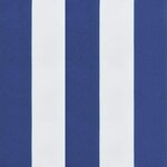 vidaXL Coussins de banc de jardin lot de 2 rayures bleues et blanches