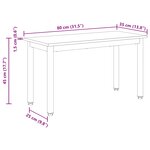 vidaXL banc Sonoma 80 x 35 x 45 cm Bois d'ingénierie
