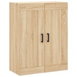 vidaXL Buffet haut Chêne sonoma 69 5x34x180 cm Bois d'ingénierie