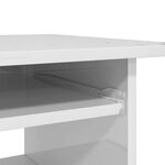 vidaXL Bureau Blanc brillant 80x45x74 cm Bois d’ingénierie