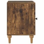 vidaXL Cabinet de chevet Chêne fumé 43 x 34 5 x 50 cm